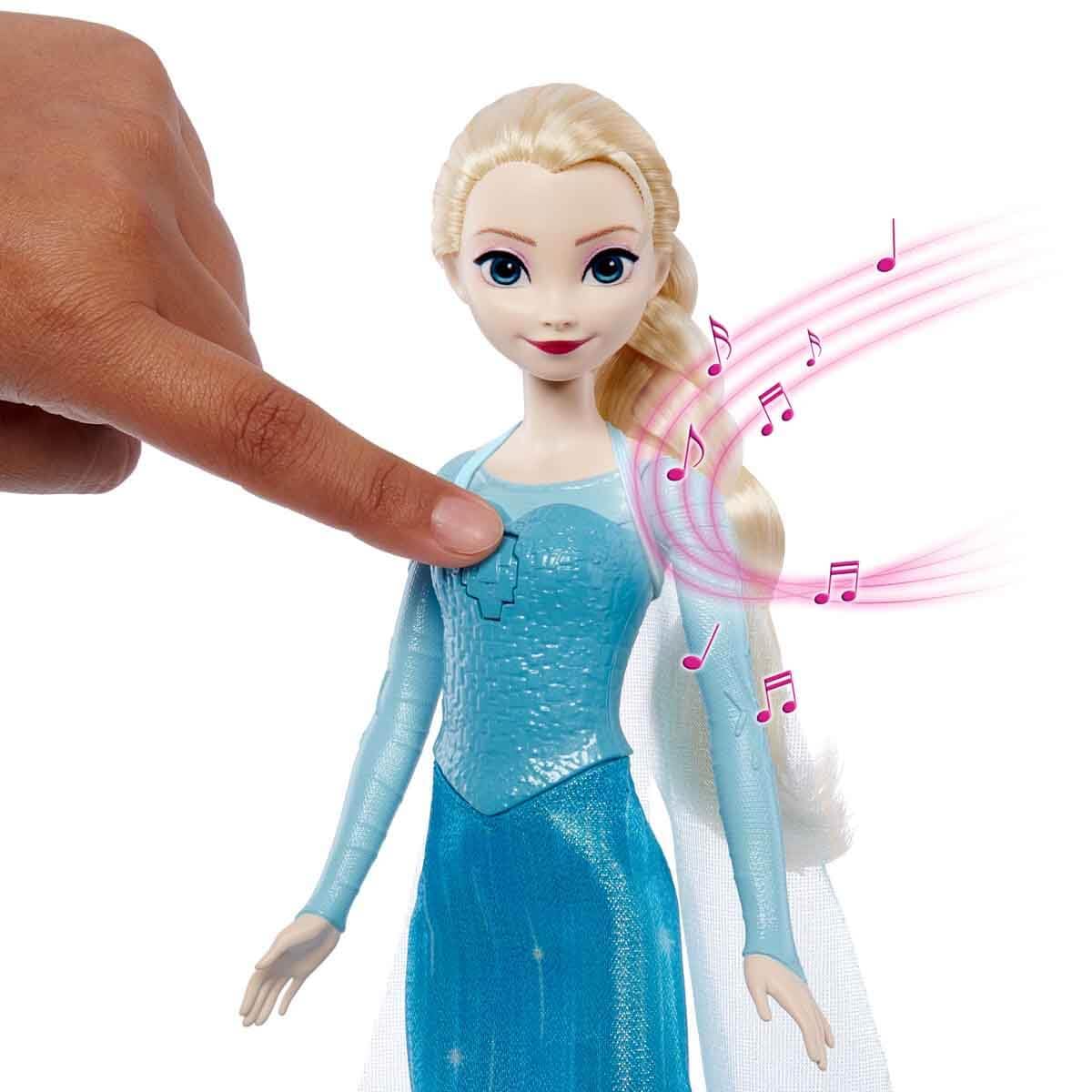 Mattel Disney Die Eiskönigin Singende Elsa Puppe mit dem Lied 'Let It Go' in 4 Sprachen singt Disney Frozen Singende Elsa Puppe JDX52