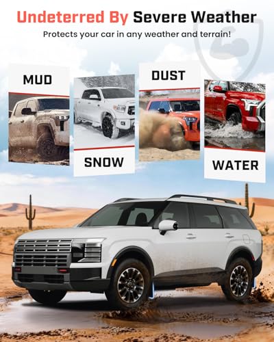 Image of Autorder Mud Flaps for Hyundai Palisade SE SEL 2026 Accessories All-Weather Splash Guards Protect Paint Mudflap No Drilling Required Mud Guard Body Kits for Palisade 4PCS
