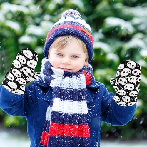 Image of Plaaee Early 1990s Pattern Kids Glove Warm Mitten Winter Favor for Toddler Boys and Girls Children Cold Weather Gloves