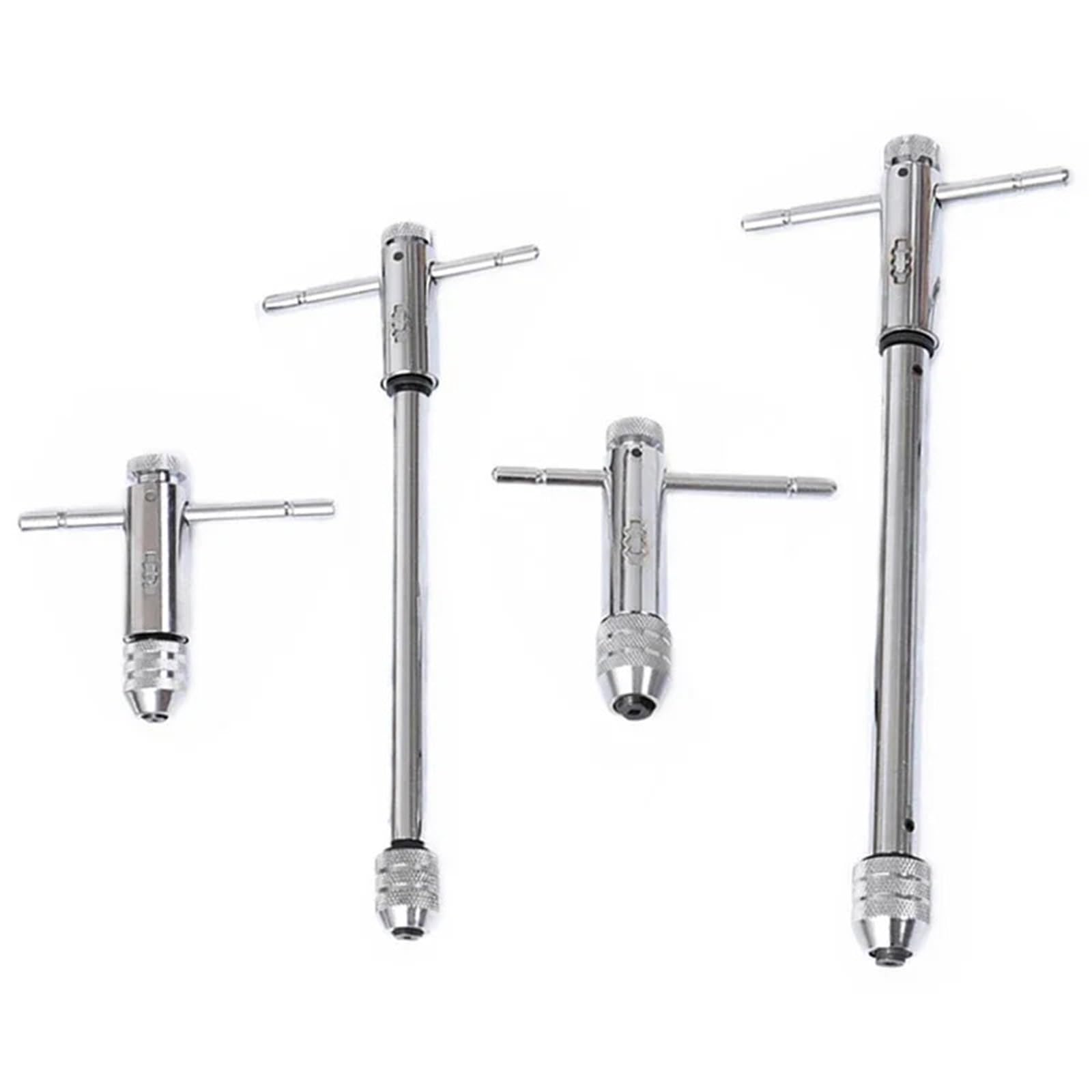 Llave de grifo trinquete ajustable, 4 Uds., for M3, M8, M5, con mango en T deslizante y anillo for apretar o aflojar grifos apalancamiento Para Bricolaje