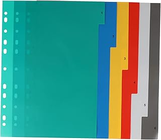 MAGICLULU 24 Unidades De Papel De Índice Abas Pegajosas Separadores De Fichário Separadores De Fichário Divisórias De Pasta Etiquetas De Plástico Etiquetas Coloridas Divisórias De Fichário
