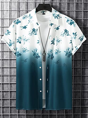 Image of Men's Lycra Digital Print Casual New Shirt Casual Shirts