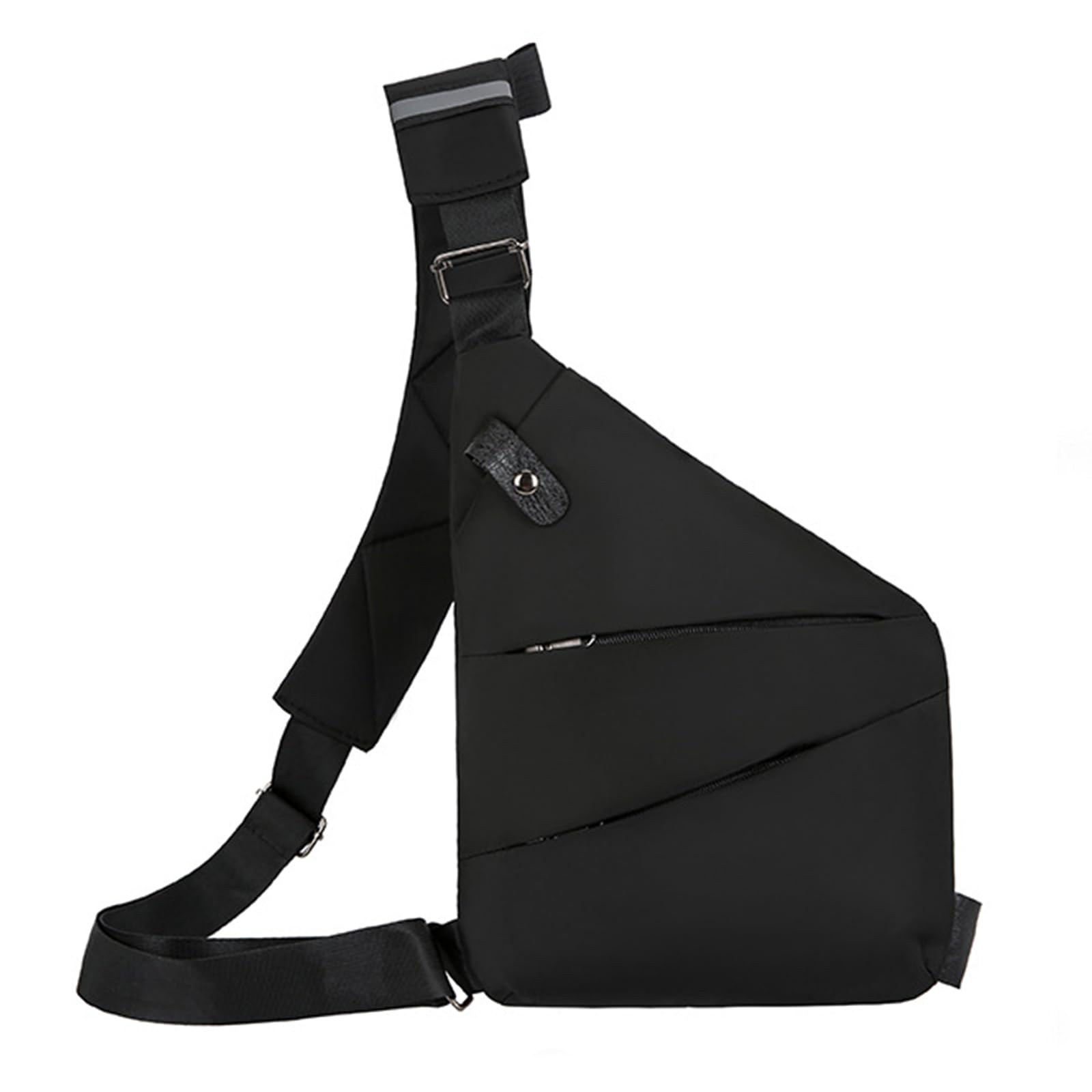 One Piece Convenient Anti Theft Bag Lightweight Travel Anti-theft Chest Bag Comfortable Shoulder Sling Bag for Travelling Hiking Cycling Outdoor, Black