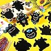 Lincia 60 Pcs Monster Scratch Cards Halloween Crafts for Halloween Paper Art Monster Gaming Crafts for Scratch Paper Birthday Supplies Home Decoration, 12 Styles, Party Gift #5