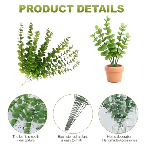 Branches d'eucalyptus artificielles aux 4 styles texturés pour la maison
