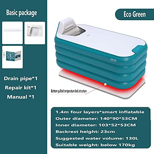 Bañera portátil TJH de 160 cm con estructura plegable y fabricada totalmente en PVC 3