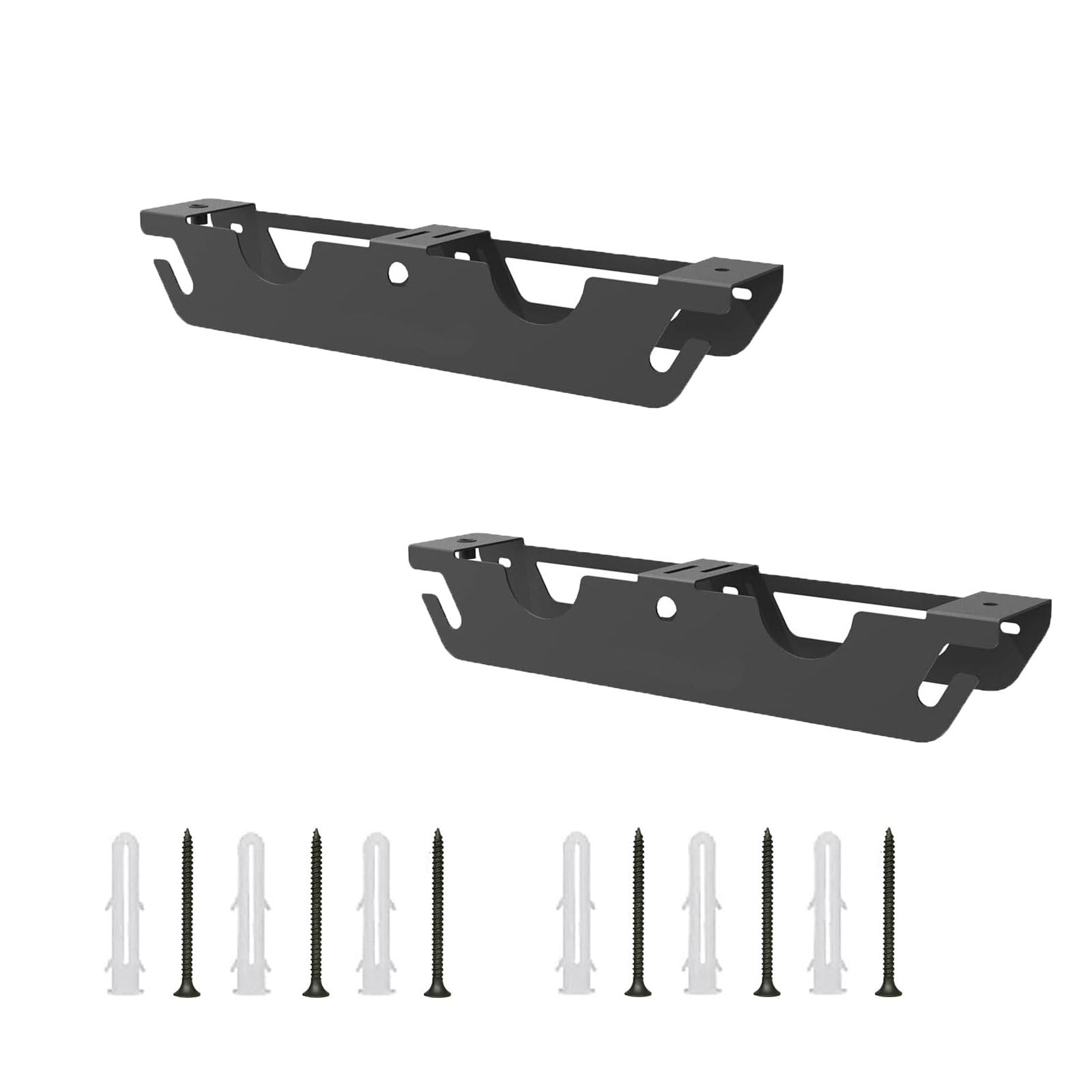 SagaSave 2PCS Black Angle Grinder Holder, Angle Grinder Tool Stand, Grinders Power Tools Holder Storage Rack, Garage Wall Mount Bracket for Cutters Polishers with Mounting Hardware (2PCS)