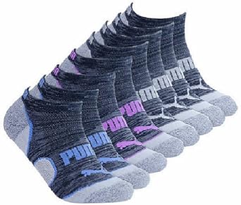 PUMA Womens 8 Pack Low Cut Socks