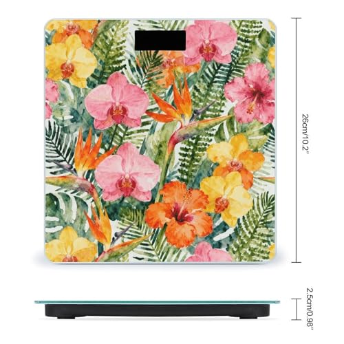 Báscula digital de baño con diseño colorido y pantalla LCD miniatura 2