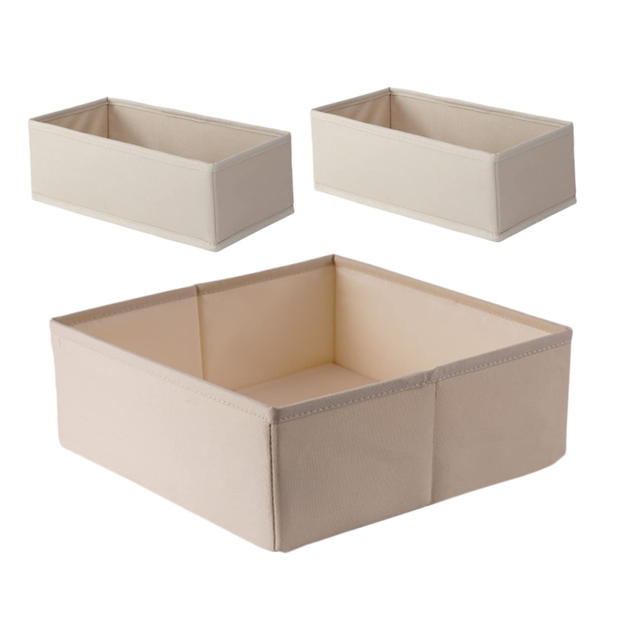 3piezas Contenedor De Calcetines Armario De Almacenamiento Organizador De Sujetadores Compartimentos Caja Multiusos