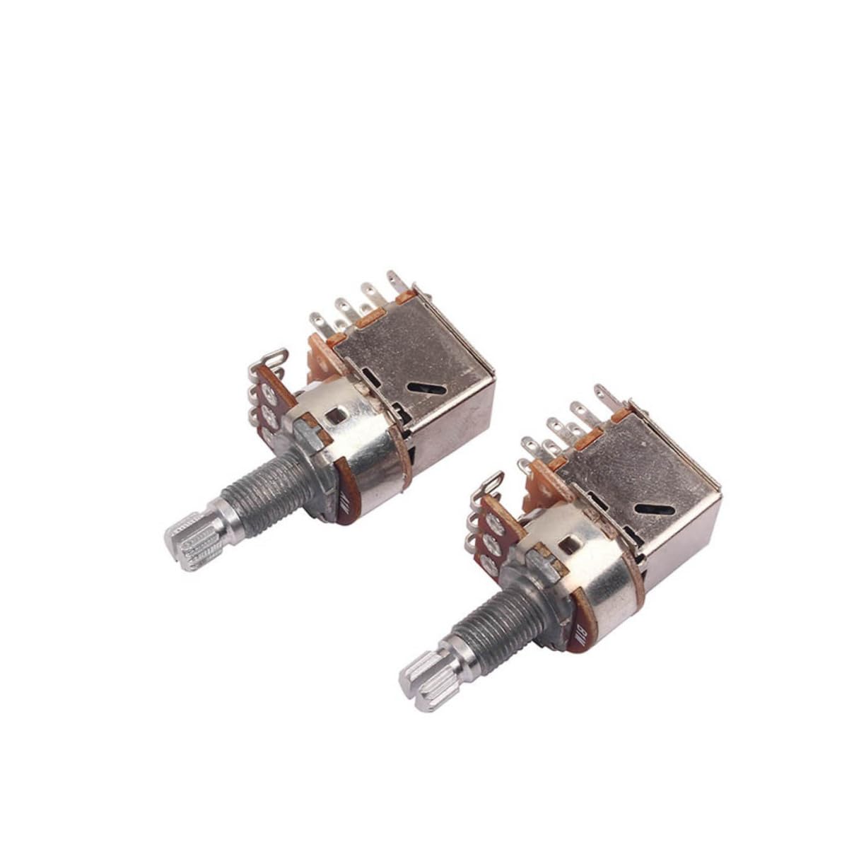 TOYANDONA 4piezas Potenciómetro De Eje Dividido Para Control De Volumen y Tono De Guitarra Eléctrica Reemplazo De Accesorio De Audio