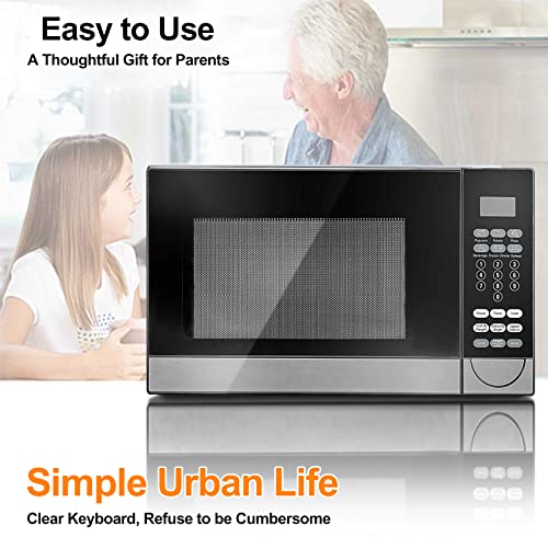 SMETA 1000 Watt Small Microwave Countertop/1.1 cu ft Microwave Ovens