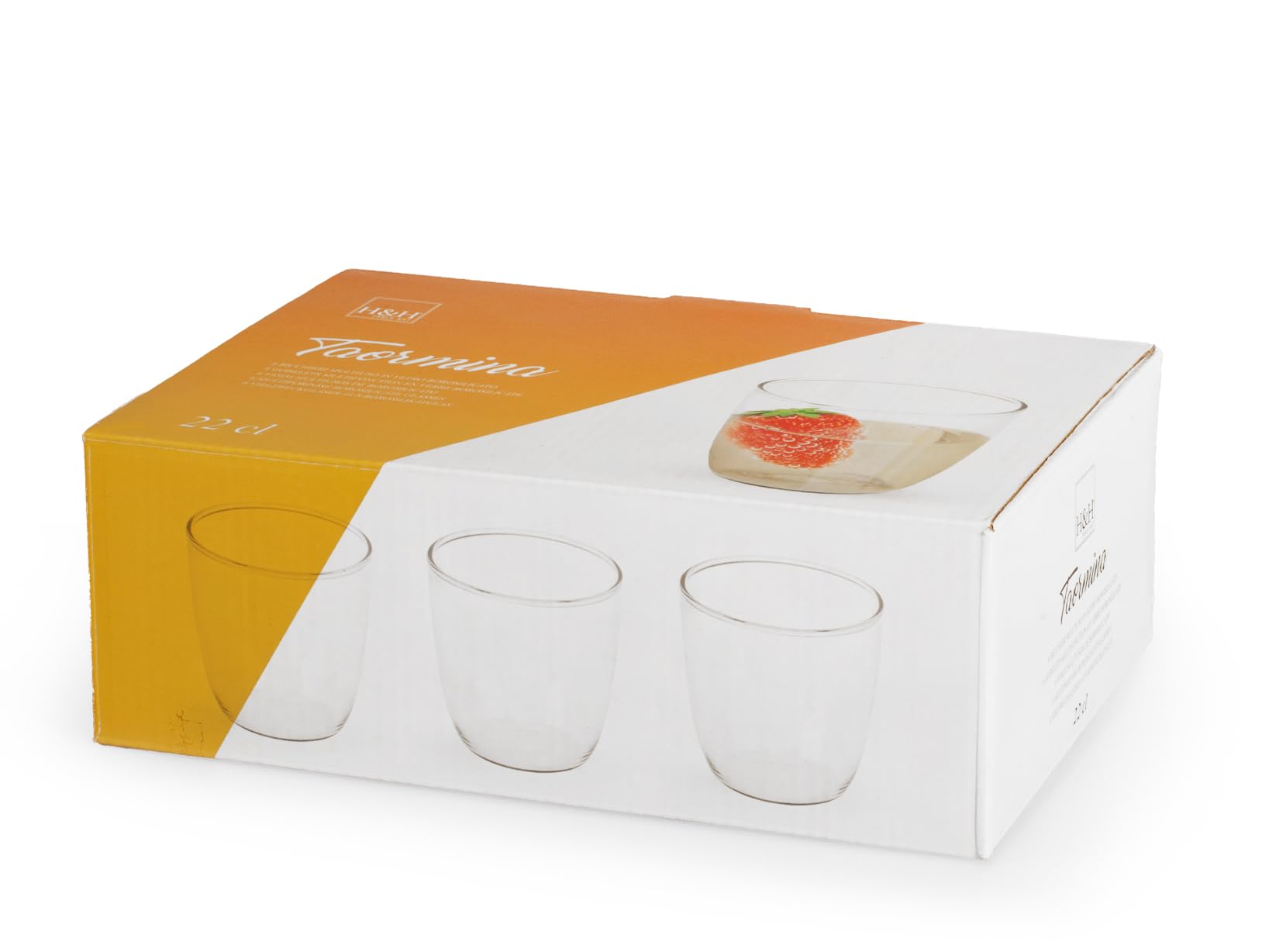 H&H Taormina Glasses Set, Borosilicate