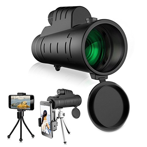 High Magnification Monocular Single-tube Telescope 12X50 Handheld or Triangle Supported Dustproof Stable Monocular Matched with Phone to Take Pictures for Bird Watching Hunting Travelling Sightseeing