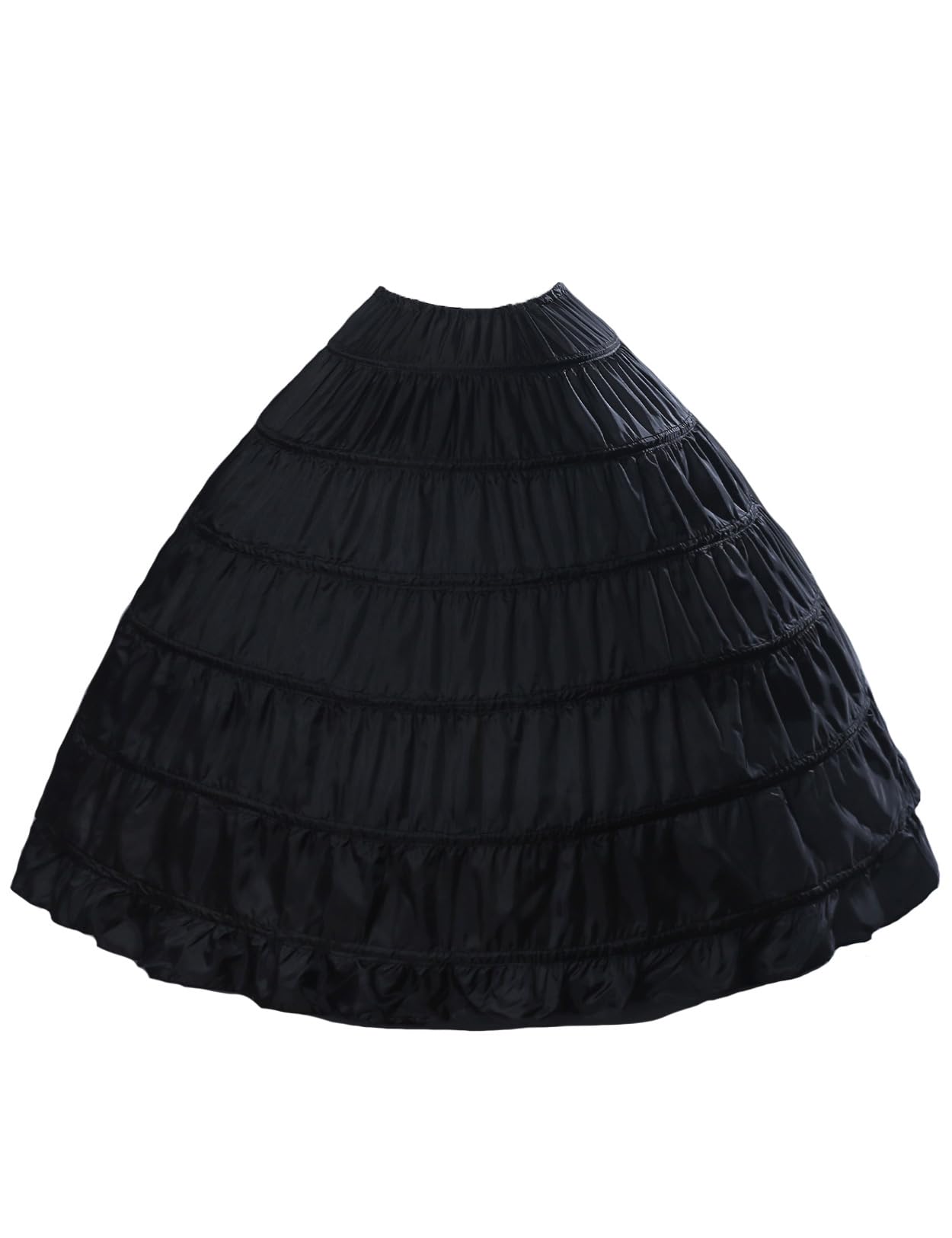 BEAUTELICATE Damen Reifrock Lange Petticoat Unterrock Ballkleid Brautkleid Prinzessin Crinoline 6 Reifen für Hochzeitskleid Brautkleid 9 Farben