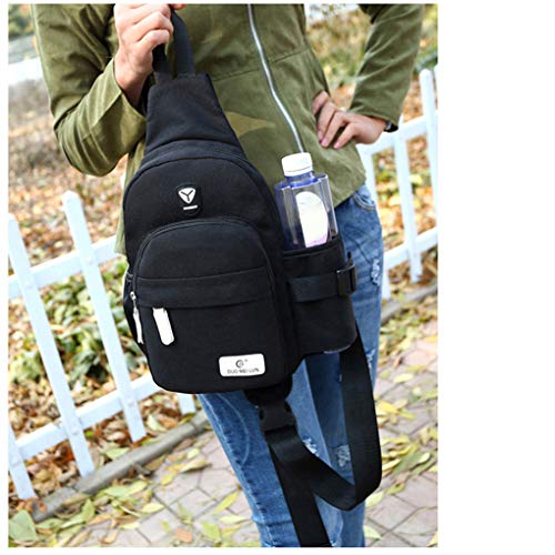 Homens Mulheres Nylon Crossbody Bag Outdoor Camping ombro Peito Ciclo Sling Bag diário de viagem de