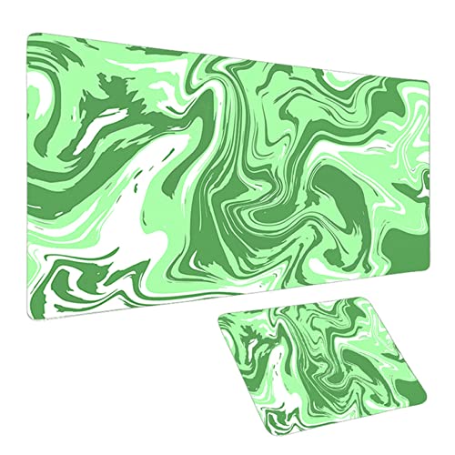 Mauspad Tintenmarmor-Mauspad XXL. Große Mauspad Gamer Computer Schreibtisch Matte Gaming Tastatur Große Mauspad Schreibtisch Matte Pc. Gamer Mousepads MAT. Mauspad (Color : FF006219, Size : 90x40)