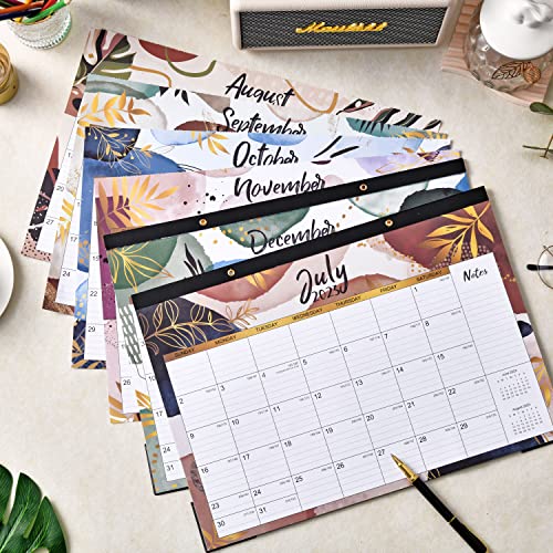 Desk Calendar 2023-2024 - 18 Monthly Desk Calendar 2023-2024, Jul 2023 - Dec 2024, 17" X 12", Desk Pad, Large Daily Blocks, Tear Off Design, 2 Corner Protectors, 2 Hanging Holes, Notes Section #TOP6
