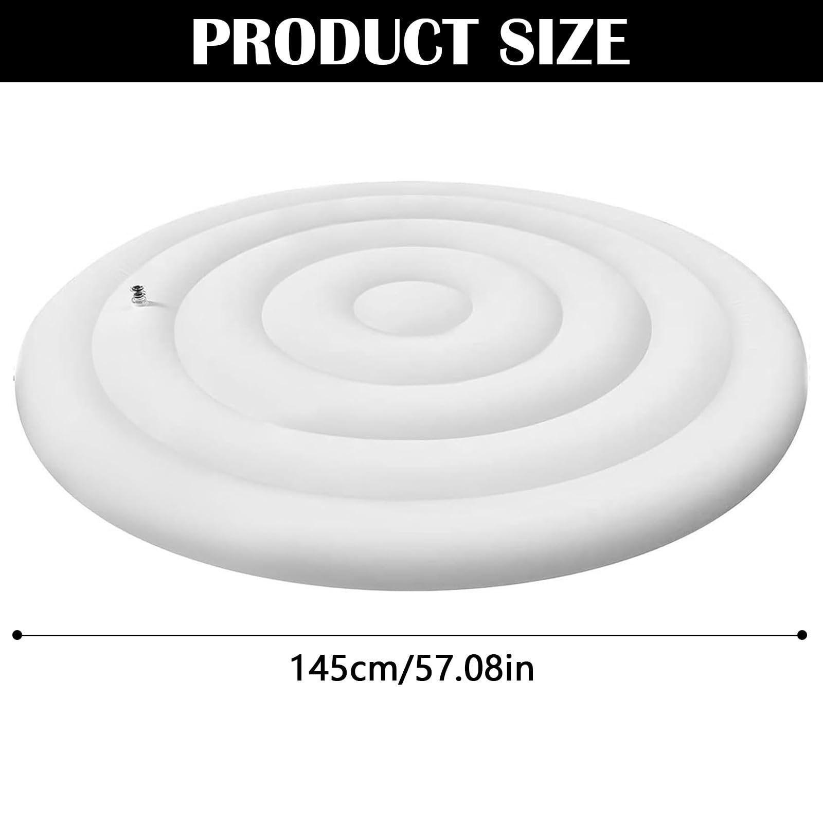 Cubierta Inflable para BañEra De Hidromasaje, 145CM Cubierta Inflable para Piscina Resistente Al Viento Impermeable A Prueba De Polvo Accesorios para Piscina Protege Tu BañEra De Hidromasaje