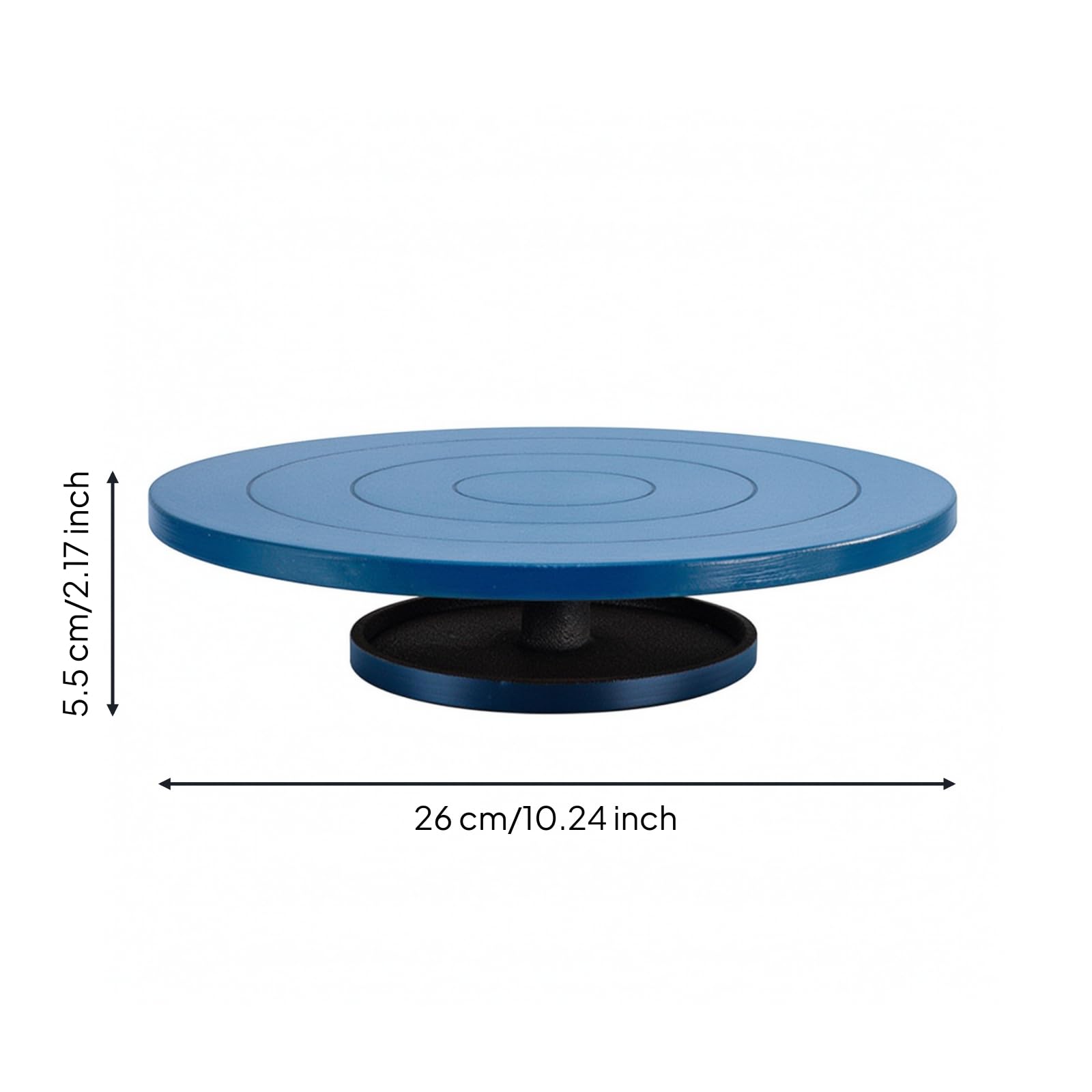 Tornio da Tavolo in Ghisa Resistente, 26 Cm, Tavolo Rotante In Ghisa