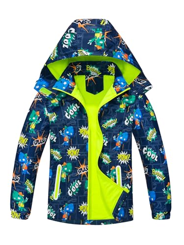 NATUST Kinder Jacke Gefütterte Regenjacke Jungen Übergangsjacken...