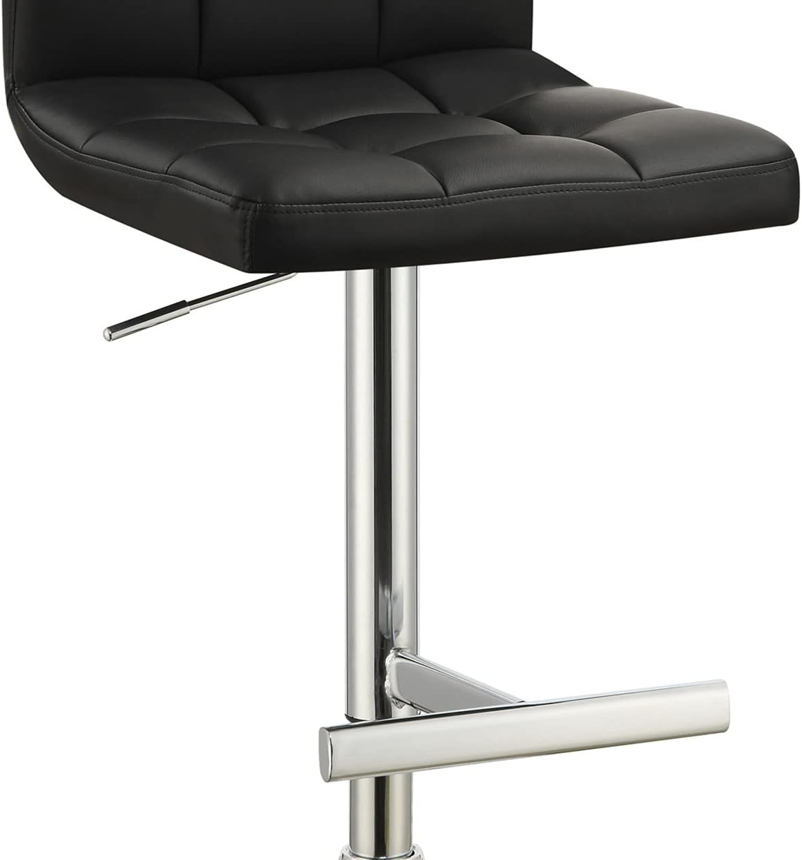 Coaster Home Furnishings Lenny Coaster Adjustable Bar Stool 29" Black and Chrome
