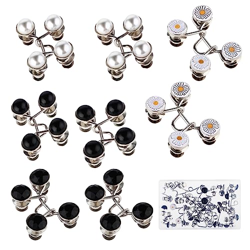 8 Set Verstellbaren Taillenschnallen Abnehmbaren Taillenknöpfen für Jeans...