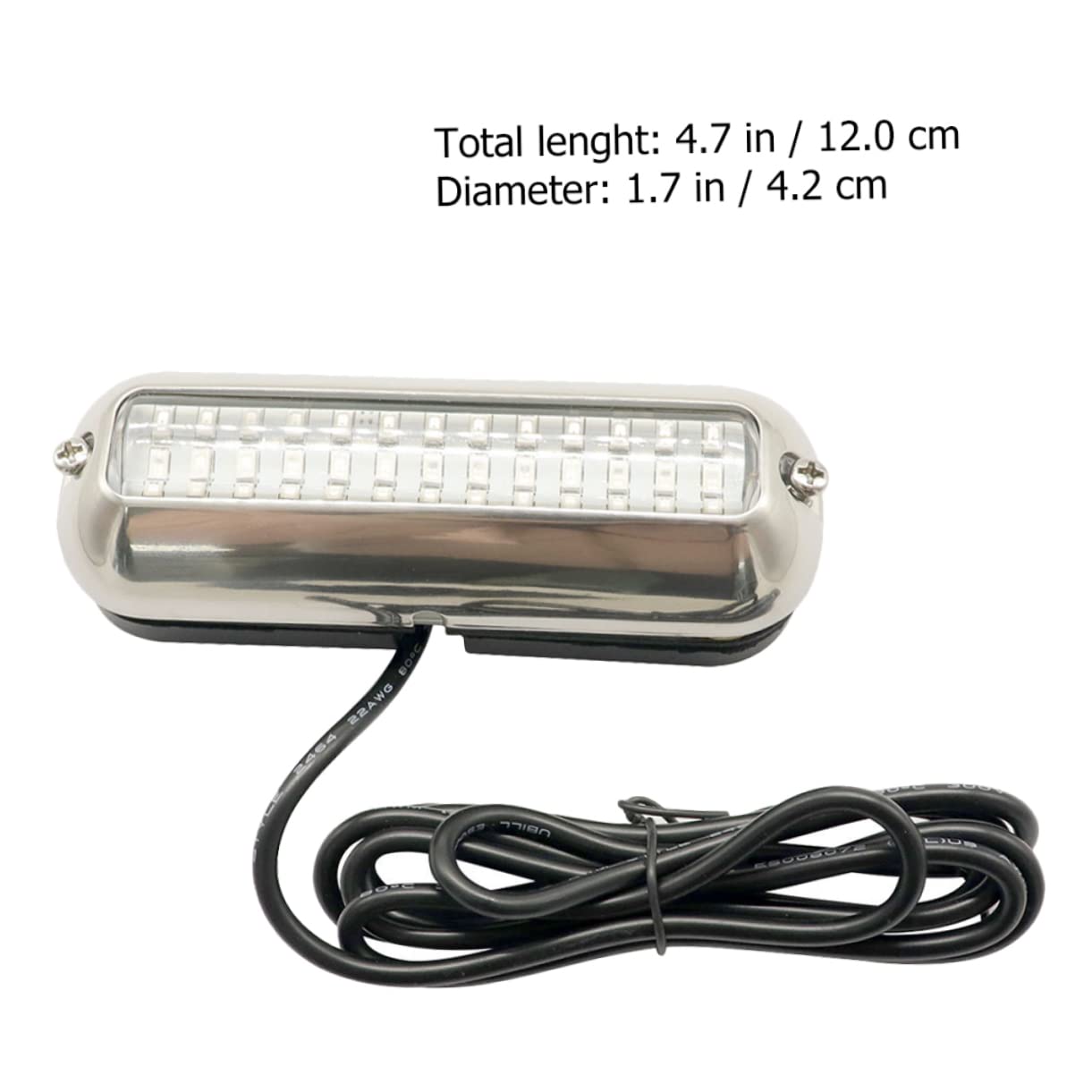 NAMOARLY Led Underwater Light for Boat Yacht Underwater Lights Waterproof Stainless Steel Lamp for Dec