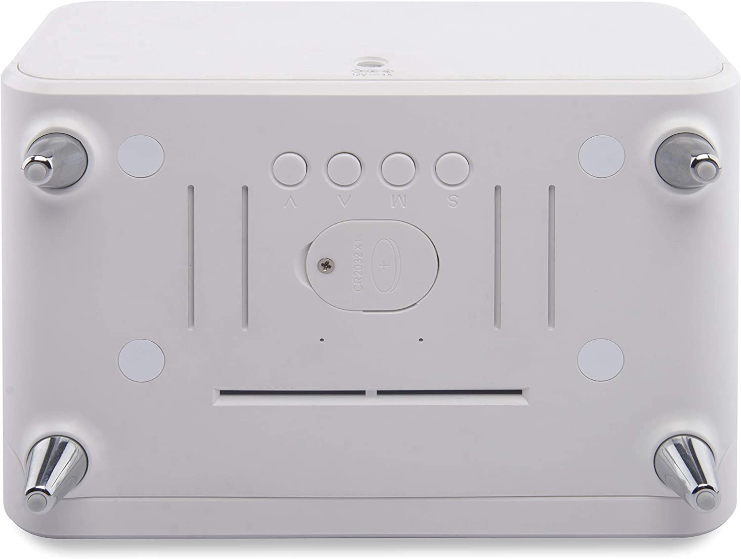 Controllo touch atena. LCD. Mostra sveglia con caricabatterie wireless integrato e luce notturna - Bianco ( Color : White )