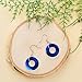 Bottled Up Designs Handmade Glass Hoop Earrings, Recycled Vintage Glass, Sterling Silver, Eco Friendly, Made in USA, Mothers Day, Women, Anniversary (1960's Cobalt Skin Cream Jar)