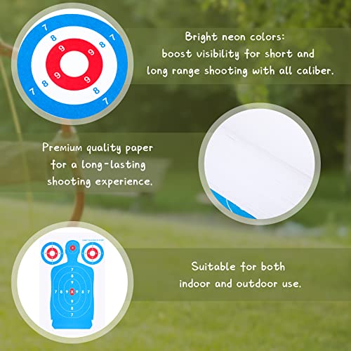 Colarr 200 Sheets Shooting Targets Half Body Shape Paper Targets Highly Visible Shooting Targets Paper Hunting Targets And Accessories Large Range Silhouette For Indoor Outdoor Practice (12 X 18 Inch) #TOP2