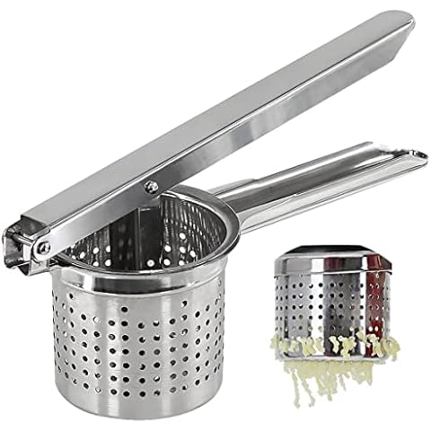 Stainless Steel Potato Ricer Puree Masher Juicer Vegetable Fruit Press Utensil Cover