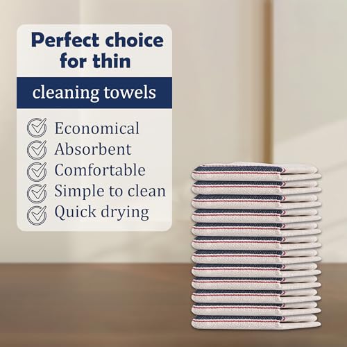 Image of Kuber Industries 24 Pcs Set Cotton Pocha Cloth for Floor Cleaning | 20x20 Inch Reusable & Washable Kitchen Duster Cloth for Home Cleaning | Absorbent Dusting Mop for Dry & Wet Use | White Waffle