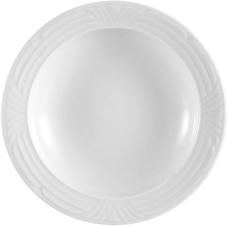 CAC China CRO-32 Corona 4-1/2-Inch 3.5-Ounce Super White Porcelain Fruit Bowl, Box of 36