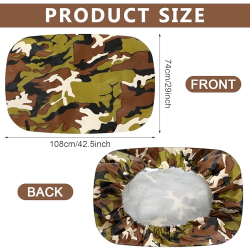 Image of BBTO 2 Pcs Car Seat Sun Shade Covers Baby Car Seat Coolers Protector Reflective Carseat Sunshade Infant Blocks Heat UV Sunlight Keep Baby Toddler Child Cool Travel Safety (Classic,Camo)