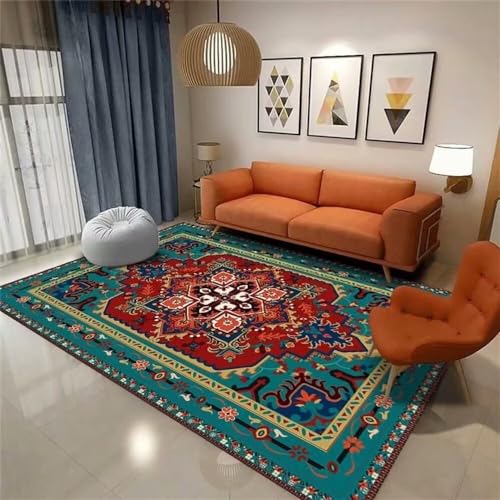 Tapis chambre ado résistant aux taches et lavable 200X300 cm vert