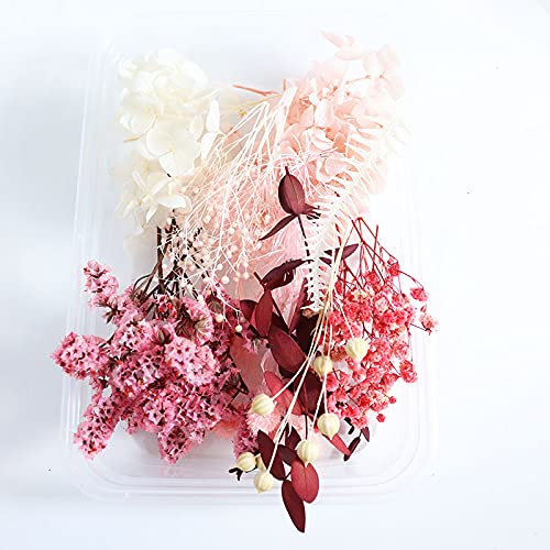 Juego De Vela Perfumada Y Collar De Cuarzo Rosa – Con Flores Secas, Relajante Y Decorativo