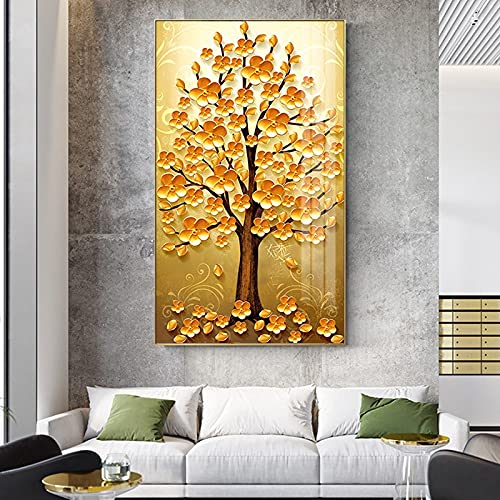 Kit Broderie Diamant 5D arbre d'argent pour illuminer votre grand salon moderne