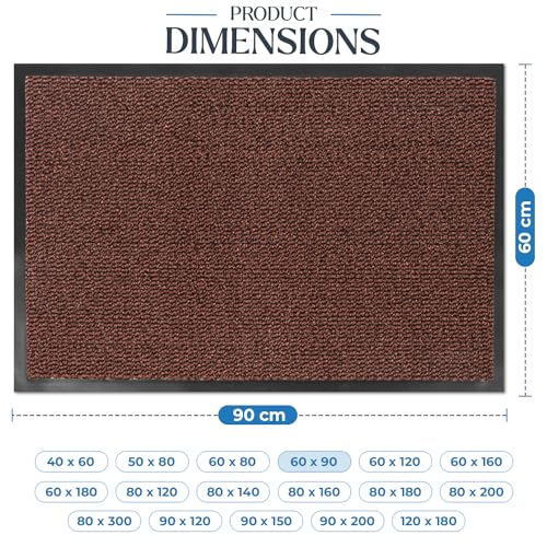 FB FunkyBuys Washable Door Mats Indoor & Outdoor, Non-Slippery Heavy Duty Doormats Indoor, Highly Absorptive Rubber Door Mat - Image 3