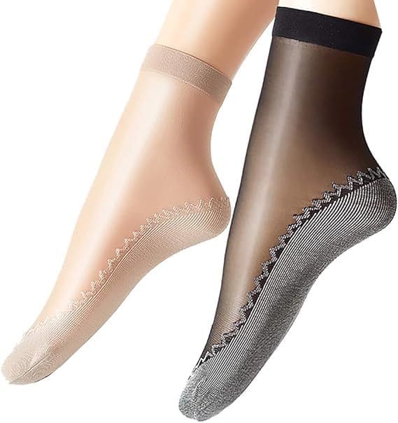 kdg treads Transparent Sneakers No Show Ultra-Thin Ankle Length Net Socks Cotton Socks Fashion Summer Skin Low Cut Socks for Women's and Girl's P-1-picture-11