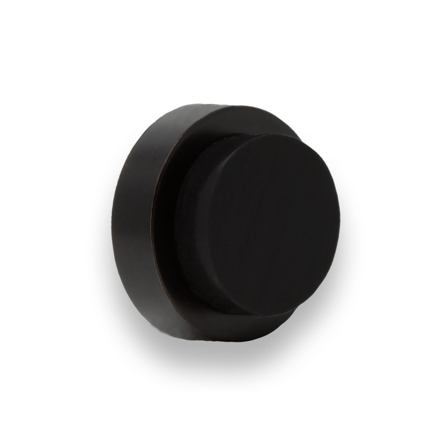 EVI HerrajesWall Mounted Door Stop,Black Laquered - Black Rubber,24x14mm,04020524TPMNG