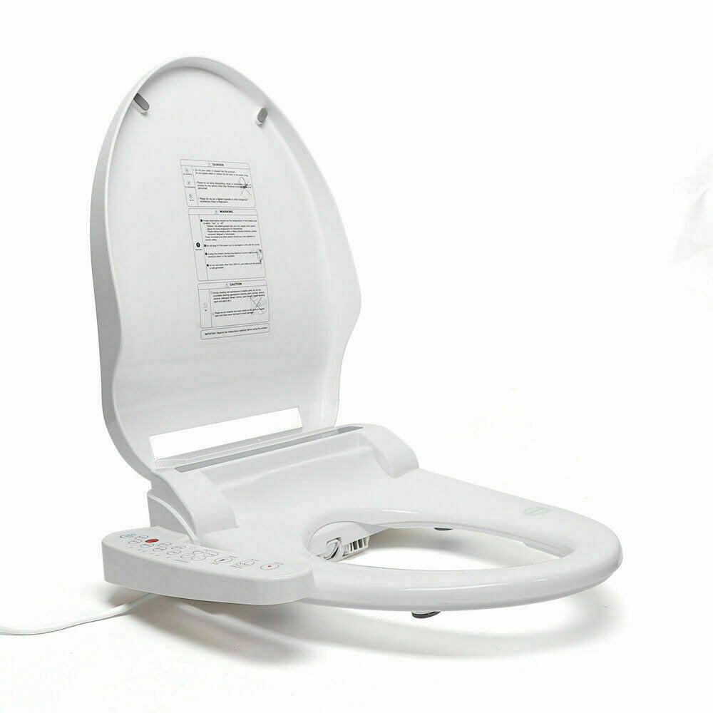 Asiento de inodoro inteligente con bidé inteligente, 1600 W, asiento de bidé inteligente con manguera de entrada de agua, ahorro de energía, asiento calentado, desodorización y bidé