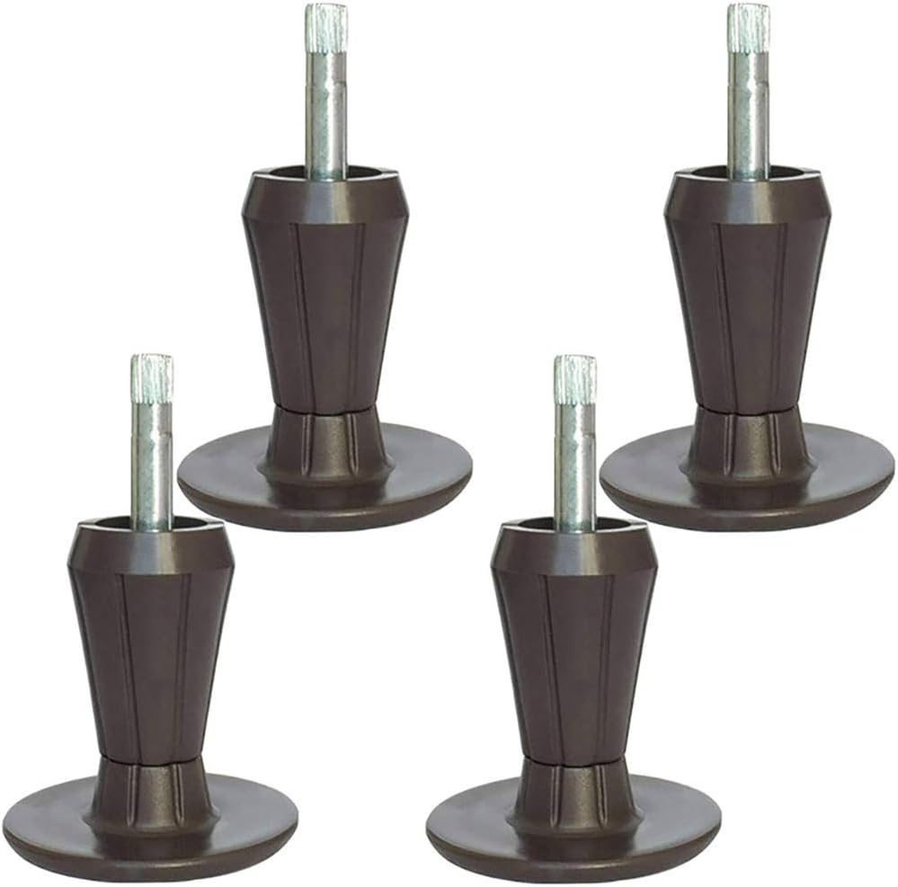 Home's Place Steel Stem Bed Frame Feet to Replace Wheels