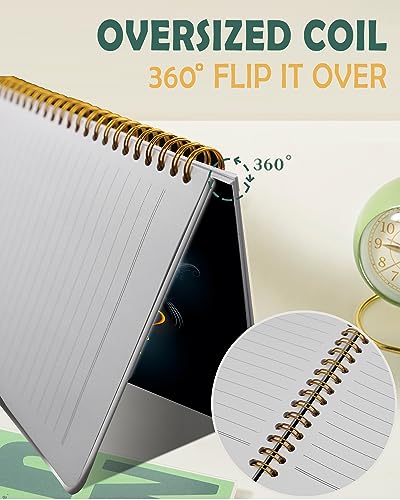 Carnet à spirales A5 ligné couverture rigide fleurie pour femme - 6