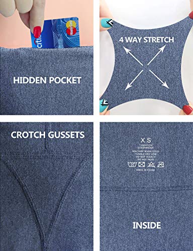 Image of BUBBLELIME 29 inch /31 inch /33 inch /35 inch /37 inch 3 Styles Women's High Waist Bootcut Yoga Pants Basic /Side Pockets Tummy Control Workout Flared