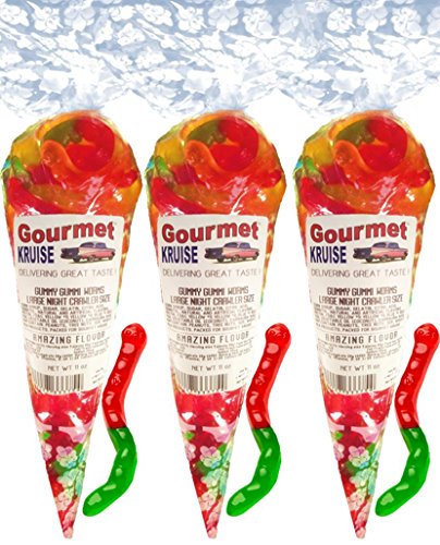 Gummy Worms Wild Fruit Assorted (3 Pack) 33 OZ miniatura 1
