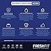 FreshFit Rayon Derived from Bamboo Mattress Protector - College Dorm Room Essentials - 100% Waterproof Breathable - Lightweight & Durable, Stain & Moisture Proof - Premium Fitted Sheet Style (Queen)