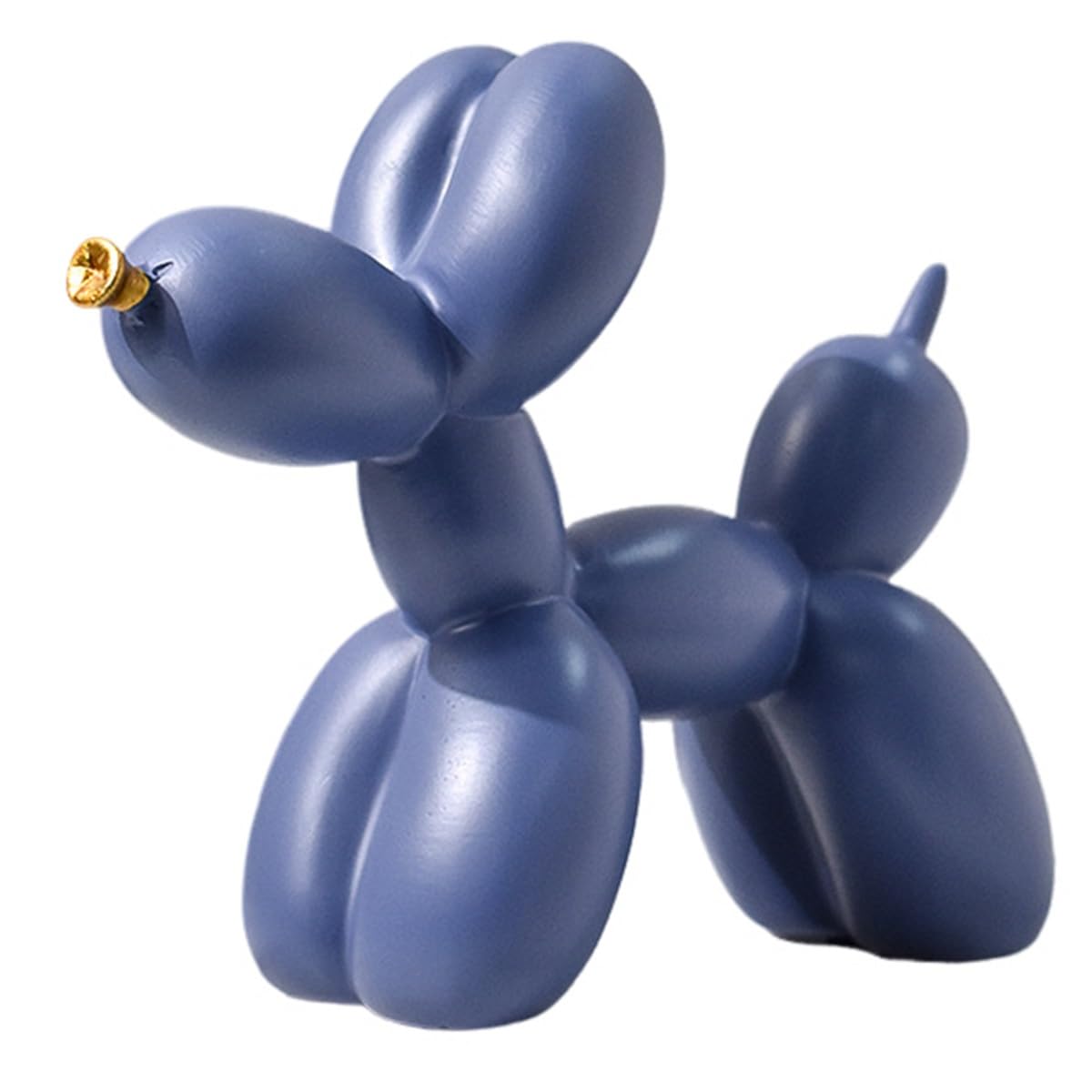 Creative Balloon Dog - Colorful Dog Statue, Resin Animal Sculptures, Bright Color Abstract Home Decor for Home, Office(Purple)