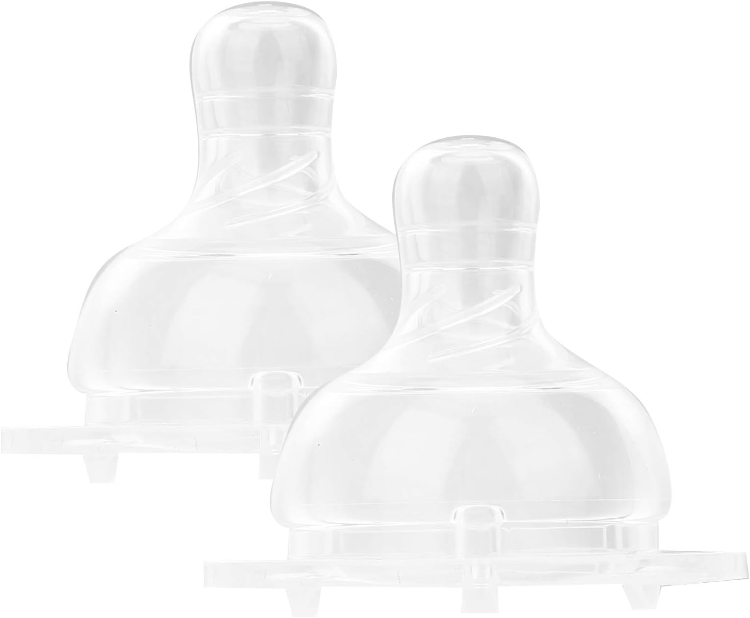 Baby Nipple Liquid Silicone Infant Pacifier Soft Wide Caliber Teat Feeding Bottle Accessory (（L）)