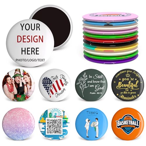 Imanes decorativos redondos personalizados pack 10